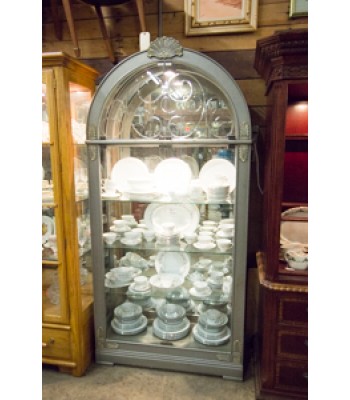 Display Cabinet with Light and Mirror Back