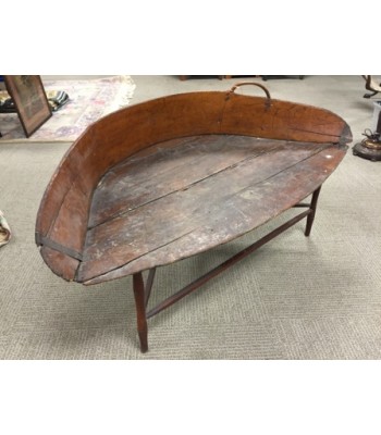 SOLD - Early hay scoop table or bench