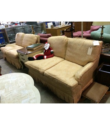 Pair of Cream Loveseats