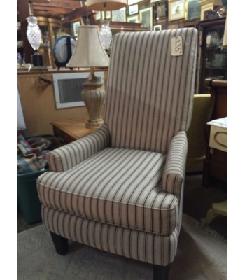 SOLD - American Signature Upholstered Striped Chair