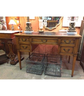 Wood Desk with Writing Top